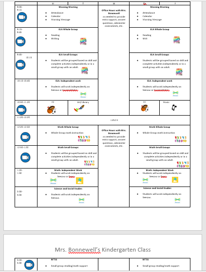 Schedule 